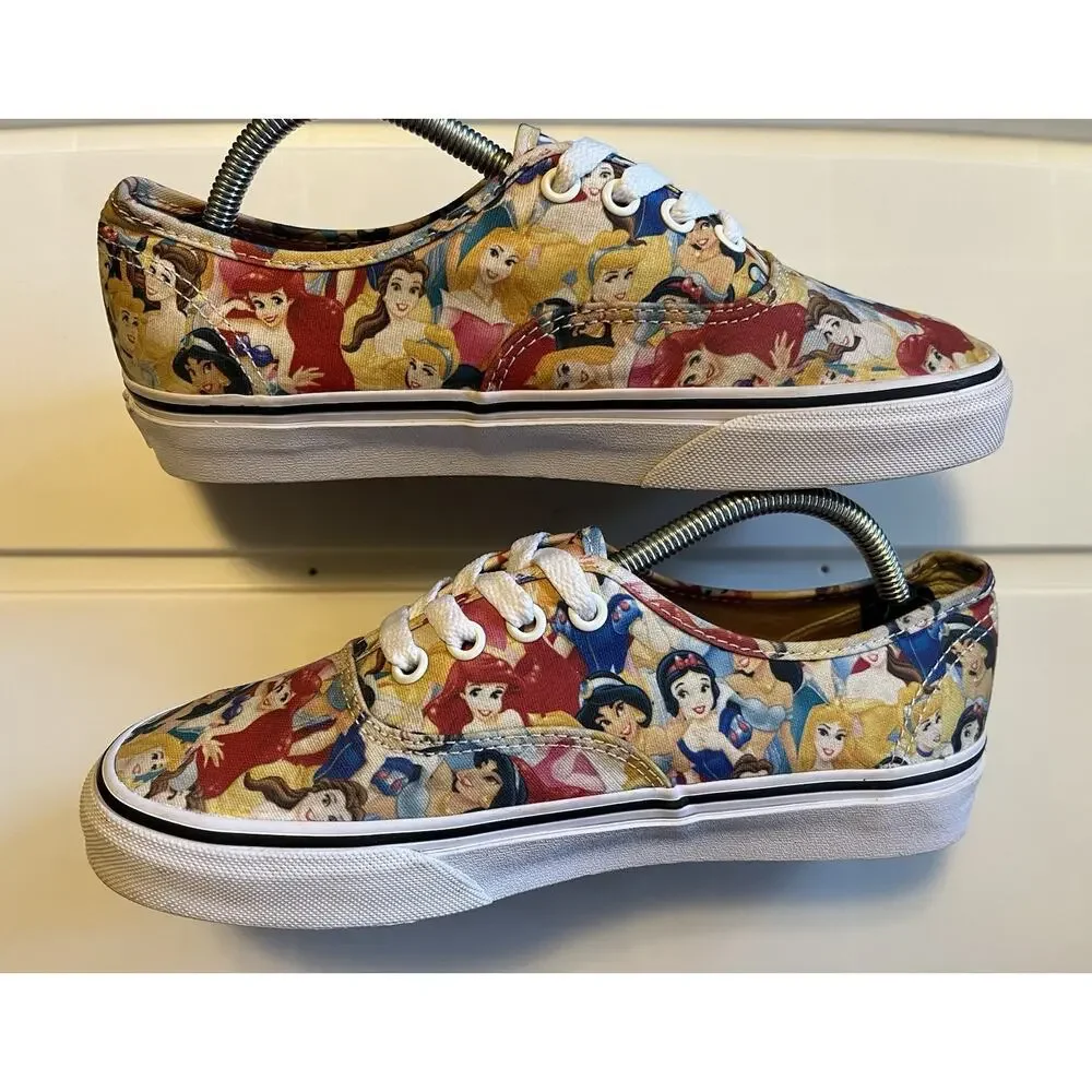 VANS x Disney Authentic Womens Size 7 Shoes Disney Princess Low Top Sneakers